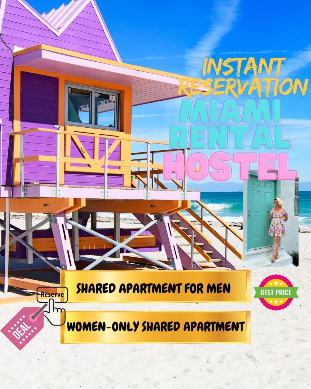 104 Mixed Shared Rooms Central, Friendly, Affordable Miami Exteriér fotografie